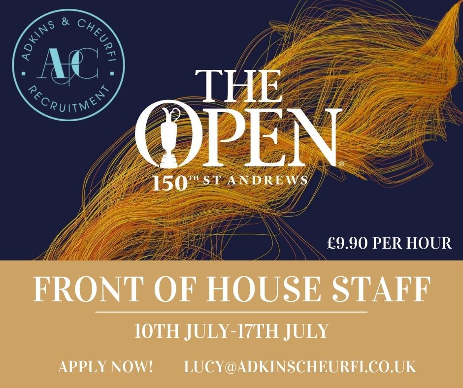 Front of House Staff St Andrews The Open 2022 Adkins Cheurfi